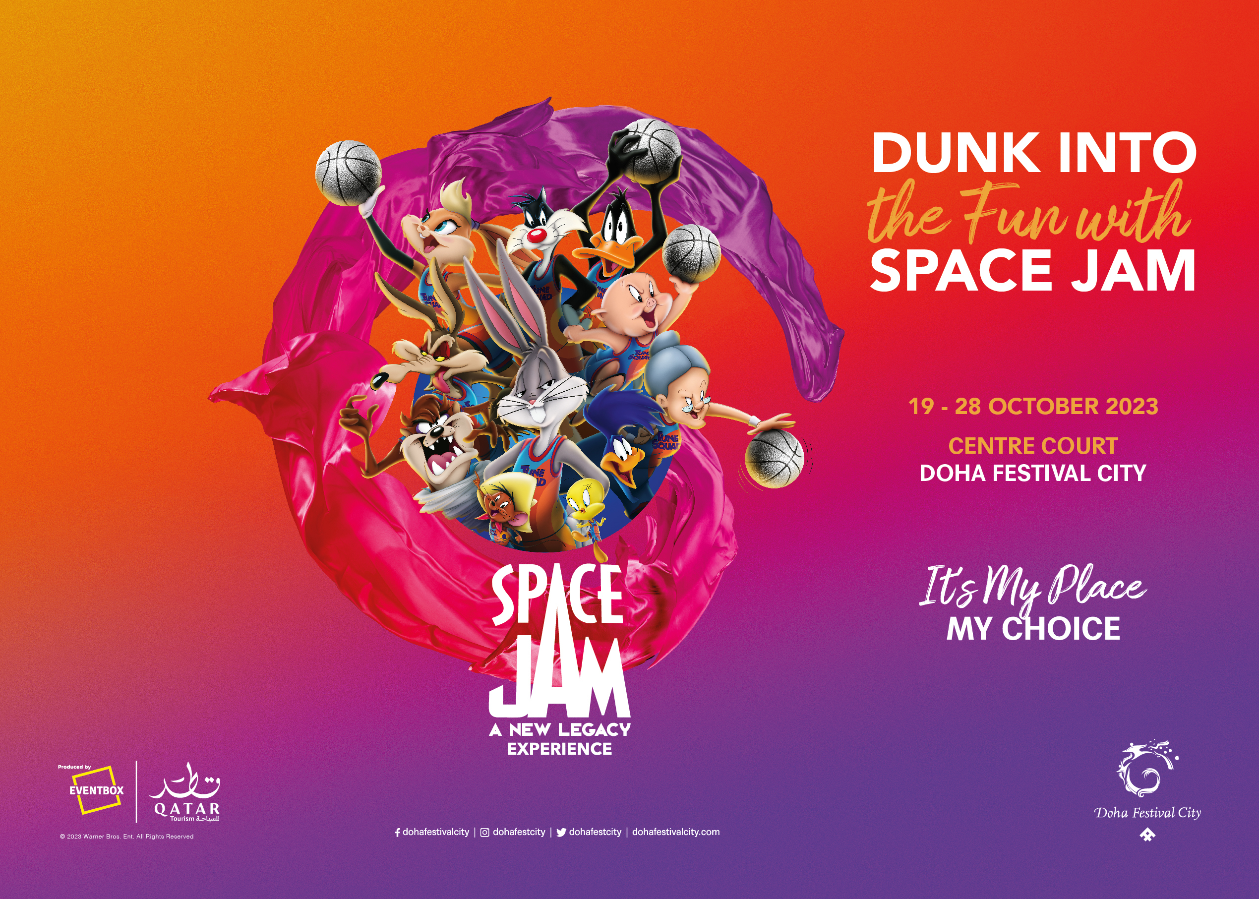 Get ready for a whole new Jam this fall! “Space Jam: A New Legacy” experience will be at Doha Festival City Mall, Qatar