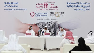 Qatar Charity's "Launching 10 Aid Aircraft For Palestine" Initiative Kicks Off