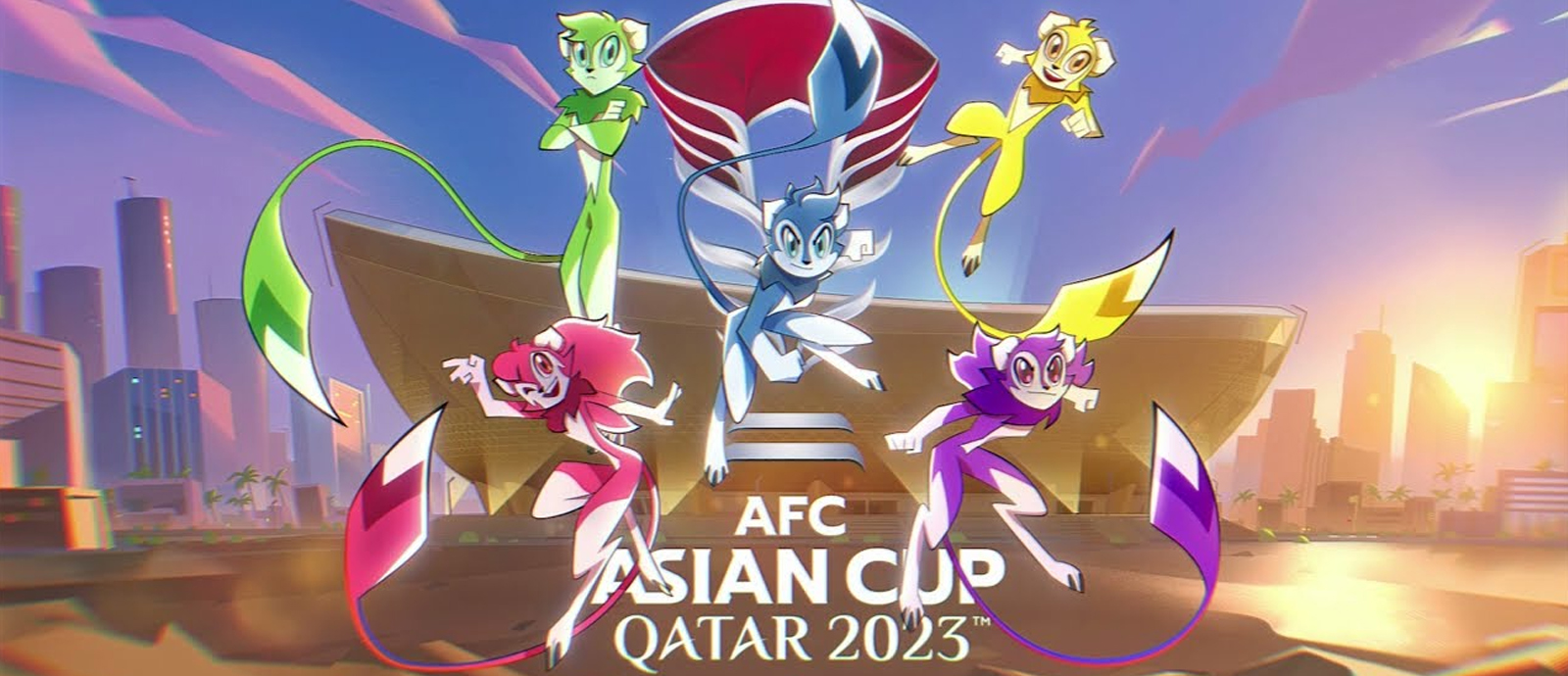Katara Studios Interact with Splendid Mascots of Tournament