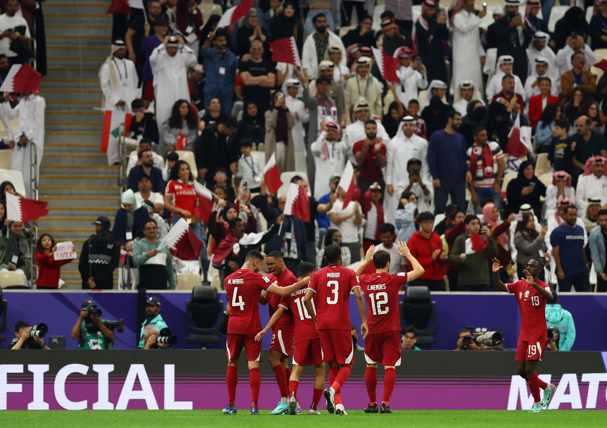 Asian Cup 2023: Team Qatar Begin Defending Asian Title with 3-0 Win Over Lebanon