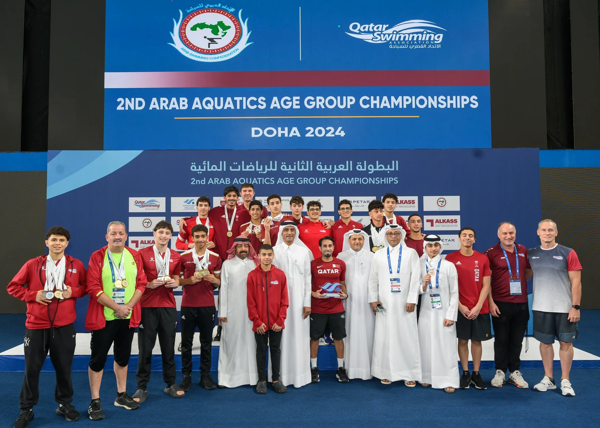 Qatar Swimmers Wins First Place at Arab Aquatics Age Group Championships