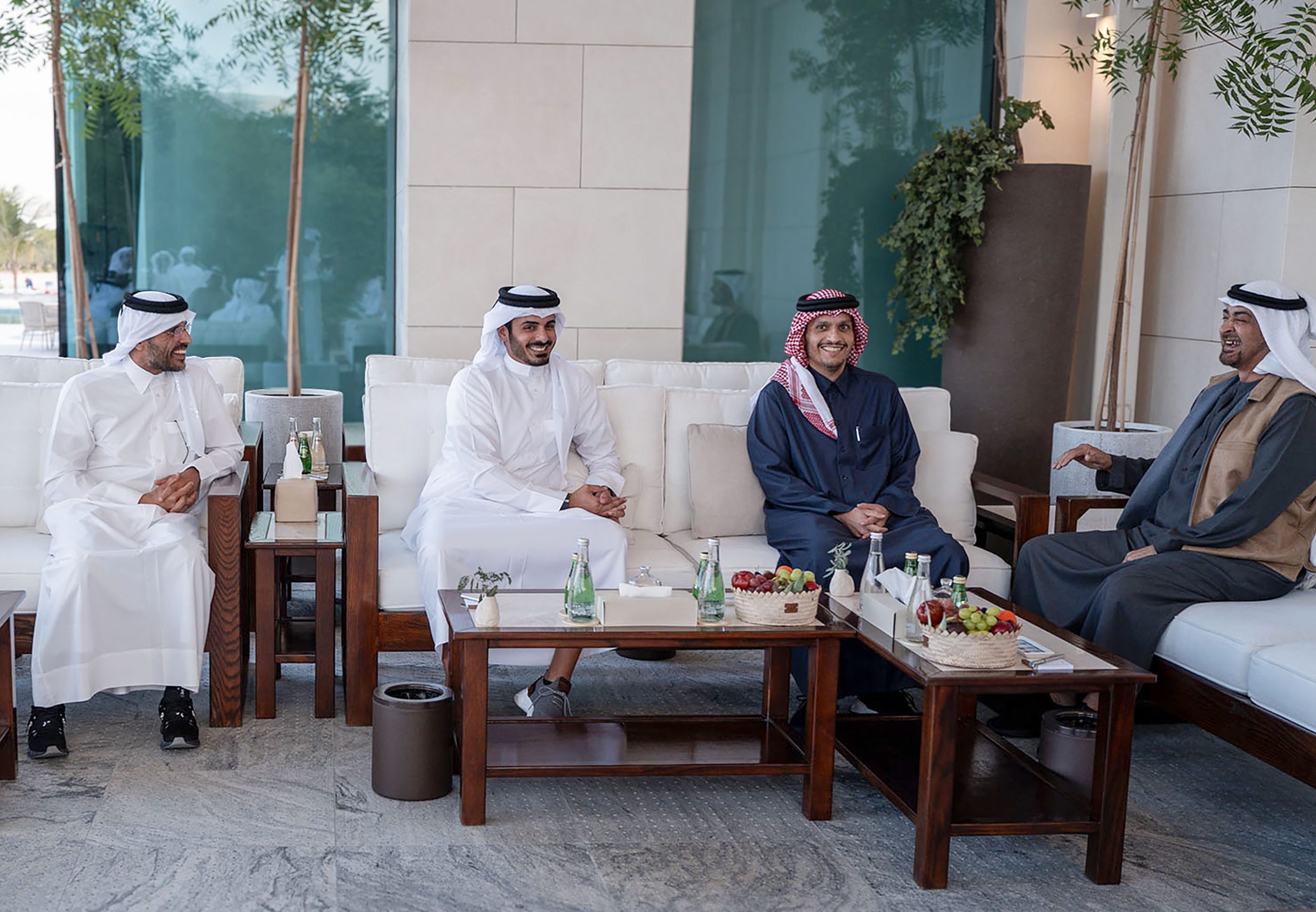 UAE President Meets Prime Minister and Minister of Foreign Affairs