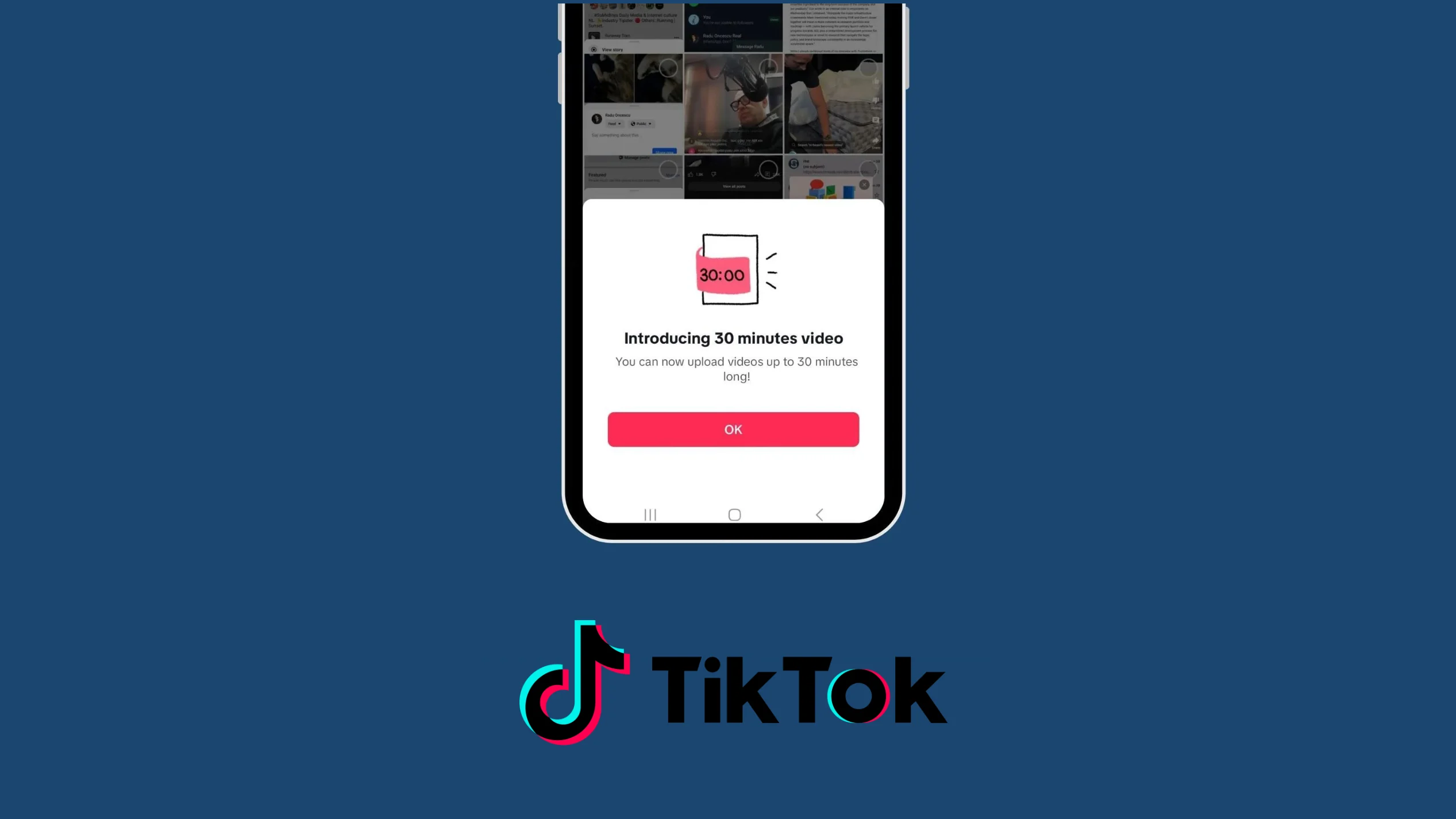 TikTok Testing 30-Minute Video Uploads