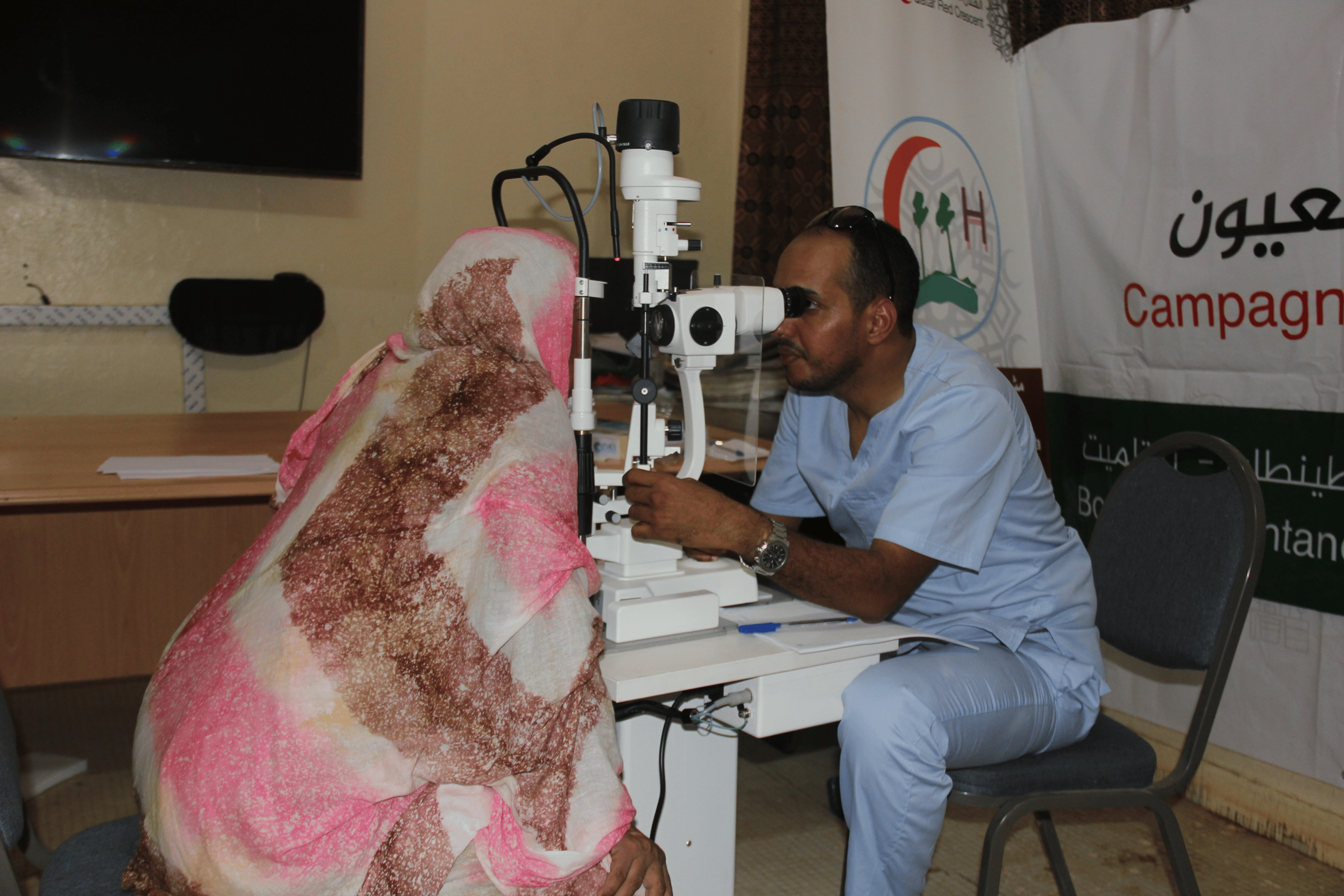 QRCS Completes Second Phase of Medical Convoy to Treat Eye Diseases in Mauritania