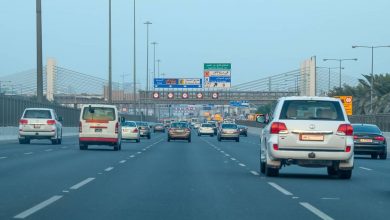 Traffic closure on the Sabah Al Ahmad Corridor