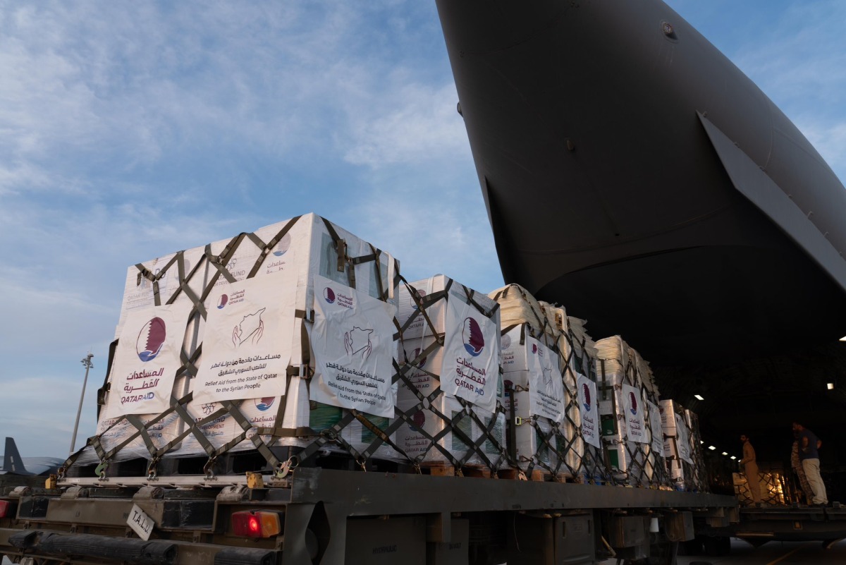 Qatar Launches Air Bridge to Deliver Humanitarian Aid to Syria