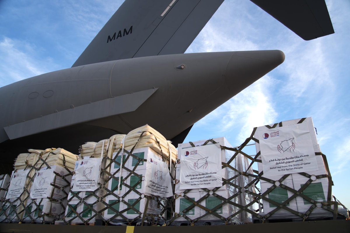 Humanitarian Support: Qatar Air Bridge to Syria Continues