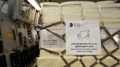 Qatar's Ongoing Humanitarian Support for Syrian People Arrives in Beirut