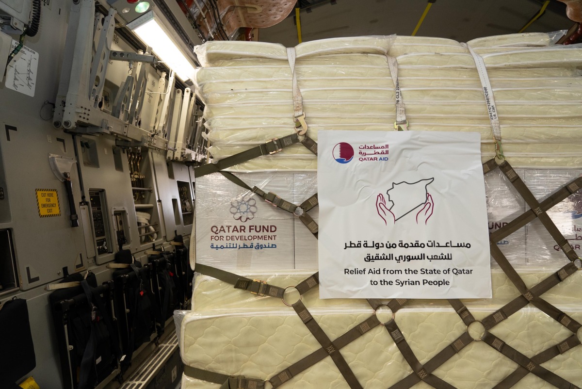 Qatar's Ongoing Humanitarian Support for Syrian People Arrives in Beirut