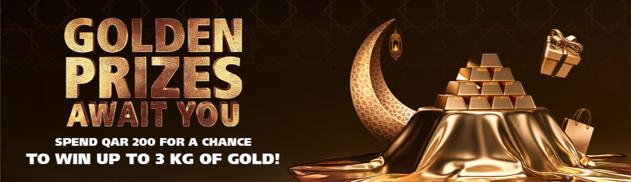 Shop at Mall of Qatar, Win 3 kg of Gold!